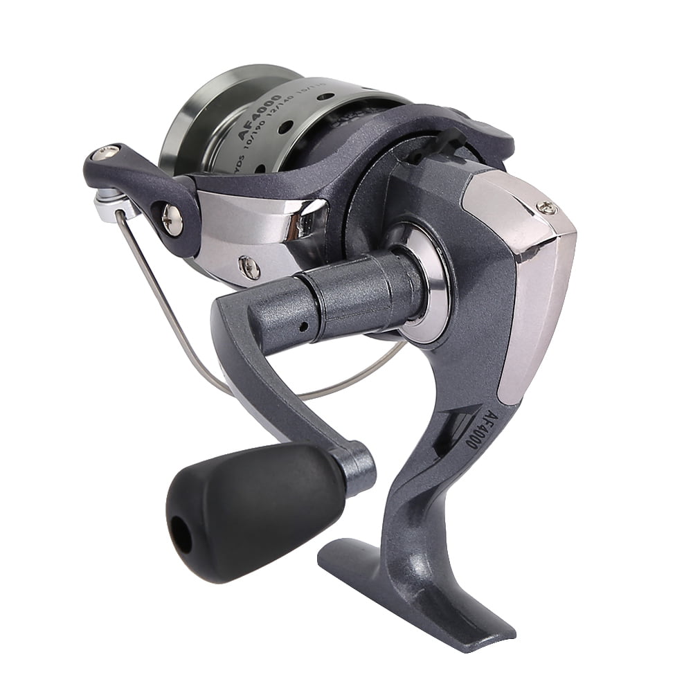 Ausla Metal Fishing Reel 11+1 Ball Bearing Design Fishing Reel Durable To Use Salt Water Reel Heavy Duty Plastic and Metal for Right-handed and Left-handed People