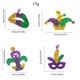 thumbnail image 2 of 1 par de pendientes colgantes de Mardi Gras para mujer, pendientes de modelado de langosta con forma de sombrero y labios con temática de carnaval para niñas, pendientes de acrílico de Mardi Gras para, 2 of 3