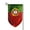 Fillet, variant on Portugal Portuguese Flag Garden Flag Double Sided Small Flag Yard Home Decorative Flags Banner 12.5 x 18 Inch Square