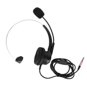 Amonsee Wired Mono Headset 3.5mm with Noise Cancelling Microphone Volume Control