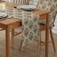 thumbnail image 2 of Halloween Table Runner, Halloween Decorations Ghost with Orange Backgound Fall Home Decor for Kitchen, Home, Dining Table, 13x120In, 2 of 8