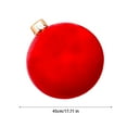 thumbnail image 3 of Twfbrm Christmas Inflatable Outdoor Decoration 45cm/17.7" Giant PVC Inflatable Christmas Decorated Ball Ornaments Large Xmas Blow Ball Decorations for Outside Holiday Yard Lawn Porch Decor, 3 of 5