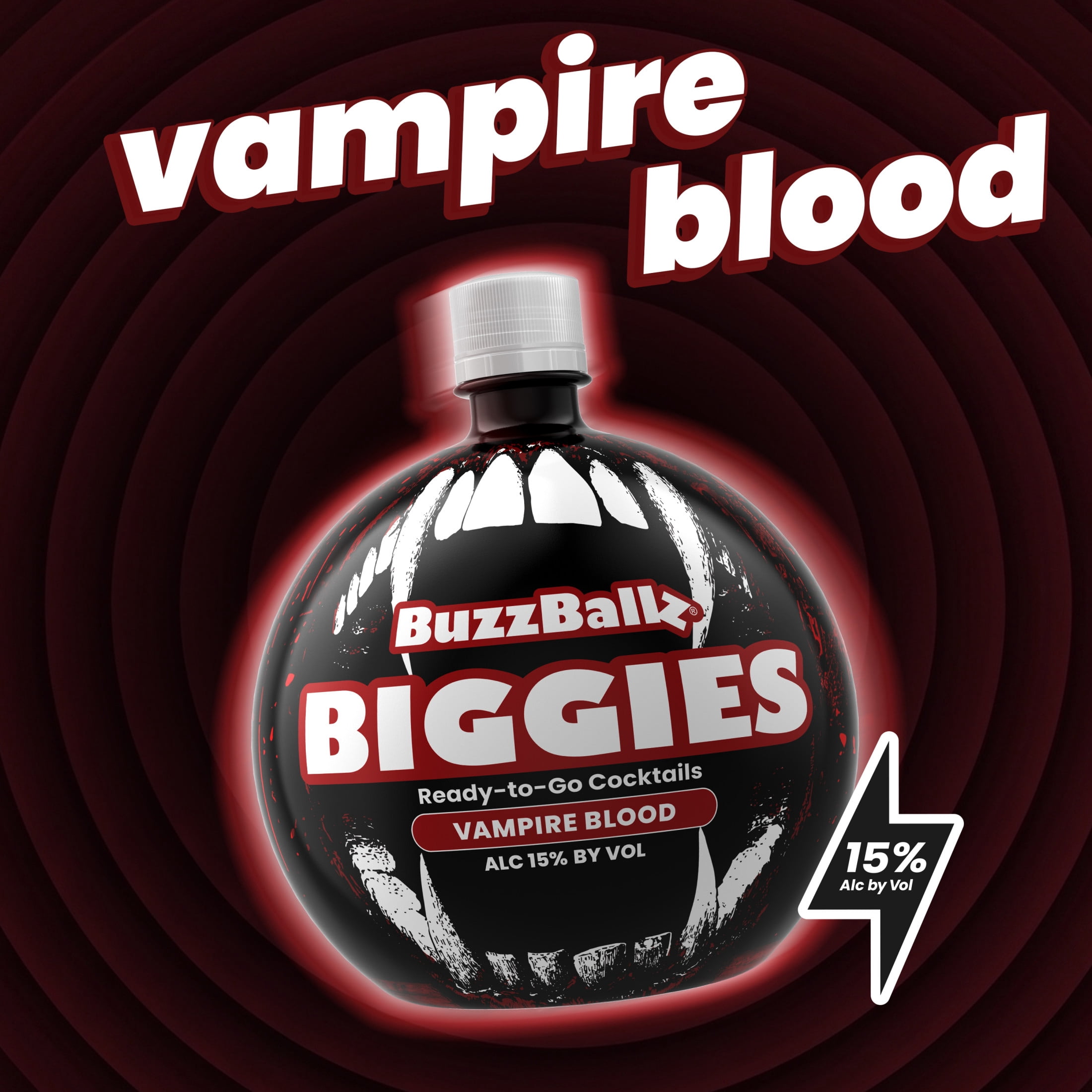 BuzzBallz Biggies Vampire Blood Cocktail, 1.75l, 30 Proof (15% ABV)