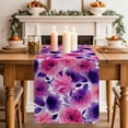 thumbnail image 2 of Table Runner 36 Inches Long for Kitchen Dining, Watercolor Floral Dresser Scarf Farmhouse, Dining Table Decorations for Wedding/Parties, Spring Flowers Botanical Vintage 13 x 36 In, 2 of 8