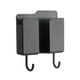 thumbnail image 5 of Wall Mount Phone Holder, Charging Station, Remote Control Organizer Bracket for Bedside Bathroom Kitchen, Plastic Storage Box, 1-Pack, 5 of 6