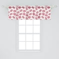thumbnail image 2 of Ambesonne Sweets Window Valance, Macaron Cookies Delicious, 54" X 18", Pale Pink and White, 2 of 3