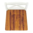thumbnail image 4 of SAFAVIEH Silio Cross Back Wood Dining Chair, Set of 2, White/Light Brown, 4 of 7