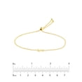thumbnail image 4 of 14K Yellow Gold Adj. 9.50" Mini Love Bolo Bracelet - Women, 4 of 4