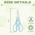 thumbnail image 2 of FACEGA 4Pcs Scissors All Purpose,Cold Walnuts 7.7" Scissors for Office,Opening A Bottle Cap Small Scissors,Blue, 2 of 7