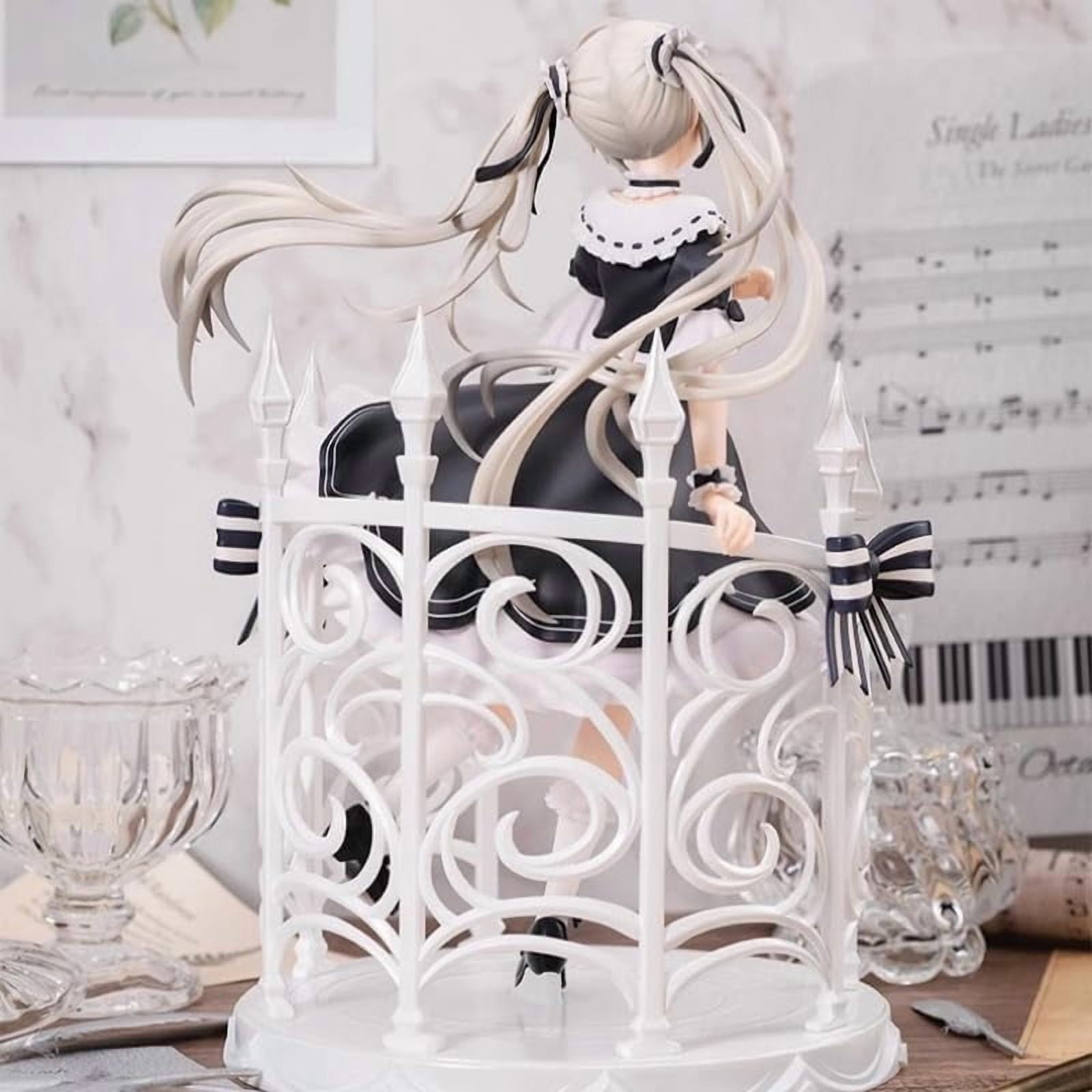 Sora Figure Princess Dress Fence Kasugano Sora Anime Figures 32cm/12.6inch Handmade PVC Cartoon Manga Game Model Decoration Craft Gift