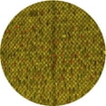 thumbnail image 1 of Ahgly Company Machine Washable Indoor Round Transitional Orange Gold Area Rugs, 7' Round, 1 of 7