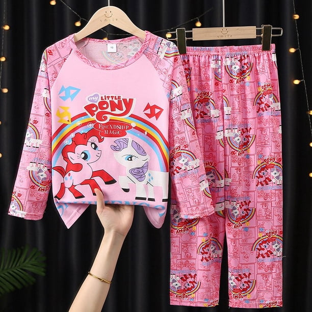 Disney Mickey Mouse Pajmas Set Anime Autumn Cotton Children Pyjamas for Boys and Girls Sets Kids Home Wear Casual Sleepwear SuitChina 10 (5T-6T) Gao Jinjia LED