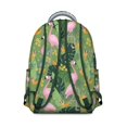 thumbnail image 3 of Durable Flamingo Themed Backpack - Multi-Compartment School Bookbag with Laptop Sleeve, Ergonomic Design for High School Students, Trendy Print College Essentials Bag, 3 of 6