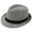 42_White, variant on KALE Fedora Hat Straw Trilby Retro Solid Color White