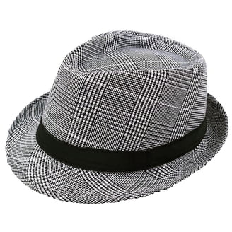 mightlink Wide Brim Fedora Hat, Unisex, Solid Color  display picture 1