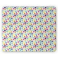 thumbnail image 1 of Alphabet Mouse Pad, Asymmetric Repetition of Simple Colorful Letters with Flowers and Leafy Branches, Rectangle Non-Slip Rubber Mousepad, Multicolor, by Ambesonne, 1 of 1