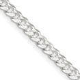 thumbnail image 1 of Sterling Silver 3.8mm Flat Curb Chain (26 X 3.8) Made In Italy qlb100-26, 1 of 5