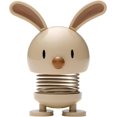 thumbnail image 1 of Hoptimist Bunny Wobble Figurine, Latte, Home Decor Ornament - Danish Design, Plastic W/Metal Spring, Small- Creates Cheerful Movement, 1 of 5