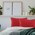 thumbnail image 4 of ZOURIH 20" X 12" Modern, Contemporary, Transitional Red Striped Polyester Throw Pillow Cover, ( 2 Count) Home Decor, 4 of 6