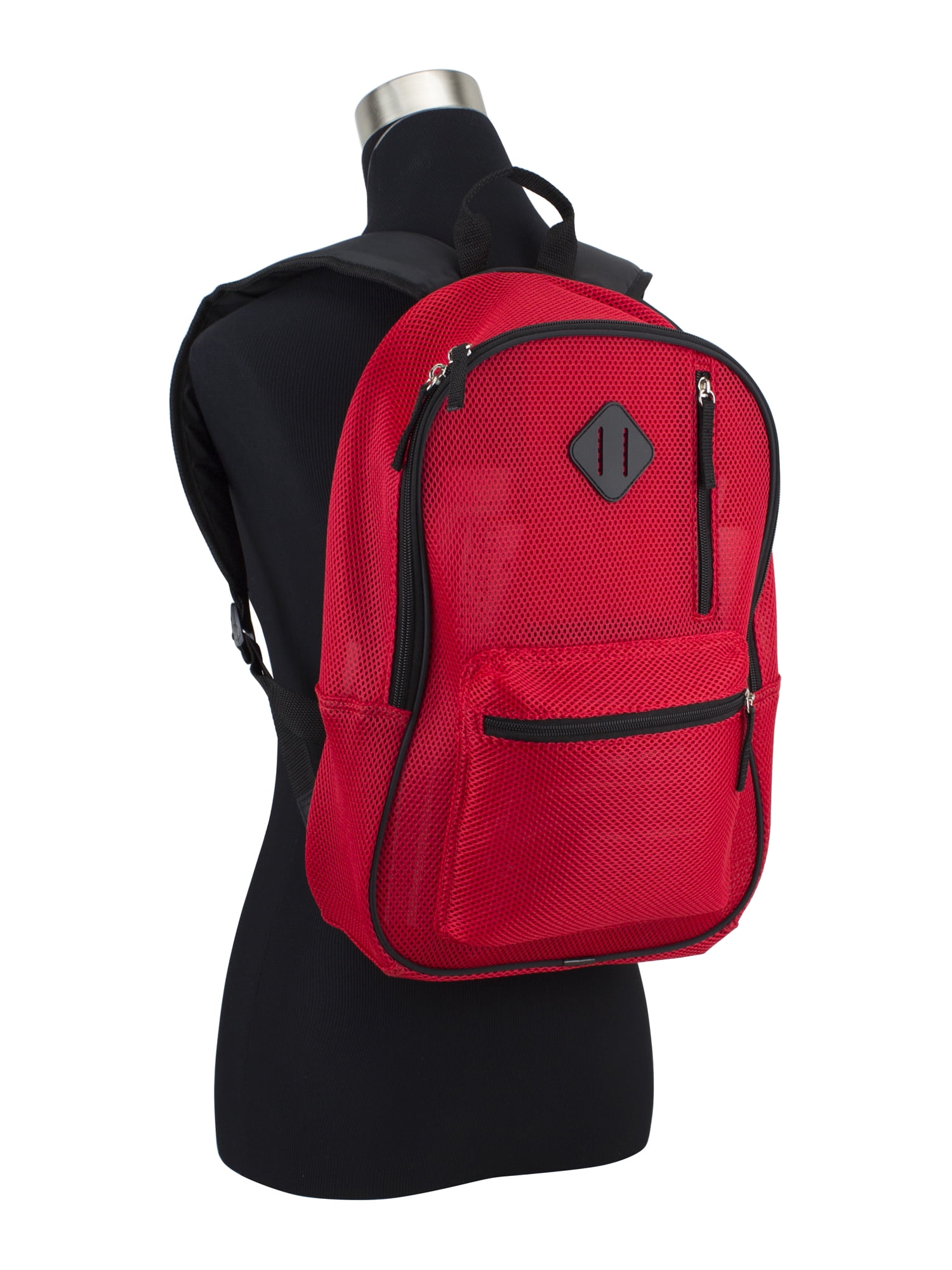 Eastsport Unisex Elevated Lifestyle Mesh Backpack, Poppy Red
