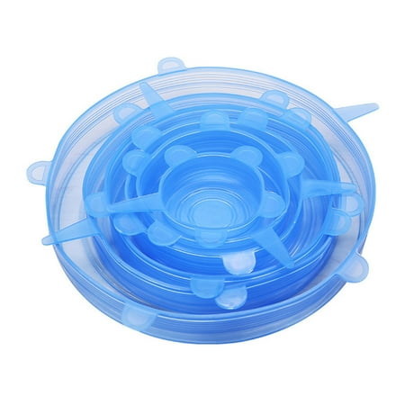 

Kitchen gadgets 6Pcs Reusable Silicone Wrap Bowl Seal Cover Stretch Lid Keep Food Fresh Fragarn