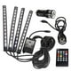 thumbnail image 4 of Scienceny Luz de tira del coche LED, 4pcs 48 LED Luz interior del coche de la música multicolor Bombillas para automóviles Scienceny VI002667-00, 4 of 6