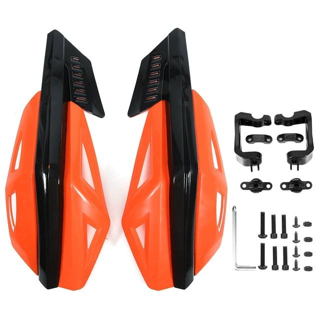 Protector de mano para motocicleta, 7/8 pulgadas, 22 mm, ABS, resistente a caídas, universal, para motocicleta, bicicleta eléctrica, scooter, color naranja Jadeshay A