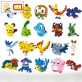 thumbnail image 2 of Bloques de Pokémon para armar, pequeños bloques de construcción de dibujos animados, Pikachu, Charizard, Eevee, Mewtwo, Anime, modelos de acción, muñecos, juguetes, 2 of 5