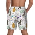 thumbnail image 4 of Fotbe Colorful Poodle Dog Men’s Swim Trunks Quick Dry Swim Shorts Board Shorts with Mesh Lining-3X-Large, 4 of 9