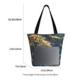 thumbnail image 3 of Cauagu Golden Fantasy Landscape Print Canvas Aesthetic Tote Bag for Women Beach Bag Shopping Bags Shoulder Bag Reusable Grocery Bags, 3 of 7