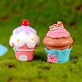 thumbnail image 4 of Cheer.US 10 Pcs Miniature Fairy House Statue, Cupcake Fairy Garden House Statue Accessories, Garden Cottage Figurines Sculptures for Outdoor Patio Lawn Yard Decorations-1.57" x 1.18"&nbsp;, 4 of 7