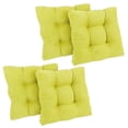 thumbnail image 1 of 19-inch Squared Microsuede Tufted Dining Chair Cushion (Set of Four), 1 of 2