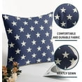 thumbnail image 5 of Patriotic 4th of July Pillow Covers 16x16 Set of 2 Blue Star Red Stripe Fourth July Decorative Throw Pillows Outdoor Farmhouse Pillowcases Memorial Day Cushion Case Sofa Couch Bed Decor, 5 of 6