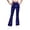 Blue, variant on Girls' Flare Leggings Kids Fleece Lined High Waisted Pull on Plaid Bell Bottom Workout Yoga Pants Bootcut Casual Pants(Light Blue,11-12 Years)