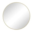 thumbnail image 2 of Gzxs 39" Round Mirror Circle Wall Mounted Hanging or Against Wall Metal Frame Dressing Make-up Mirrors for Entryway Bedroom Bathroom Living Room, 2 of 7