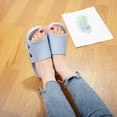 thumbnail image 7 of Indoor Slippers for Women Slipper Open Toe Shower Shoes Anti-slip Bath Sandals for Bedroom, Bathroom, Sky Blue, 7 of 7