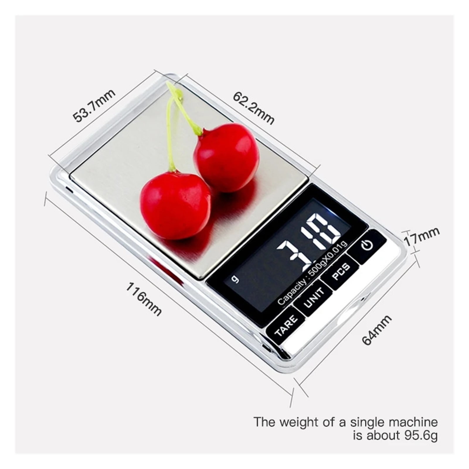 Highest 500g/0.01g Electronic Scale, Precision Portable Pocket Lcd Digital Jewelry Scales, Weight Balance Kitchen Gram Scale ,Simple Operation