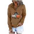 thumbnail image 2 of Aloohaidyvio Hoodies,Women Sweatshirt Casual Crewneck Loose Hooded Drawstring Pocket Tops, 2 of 5