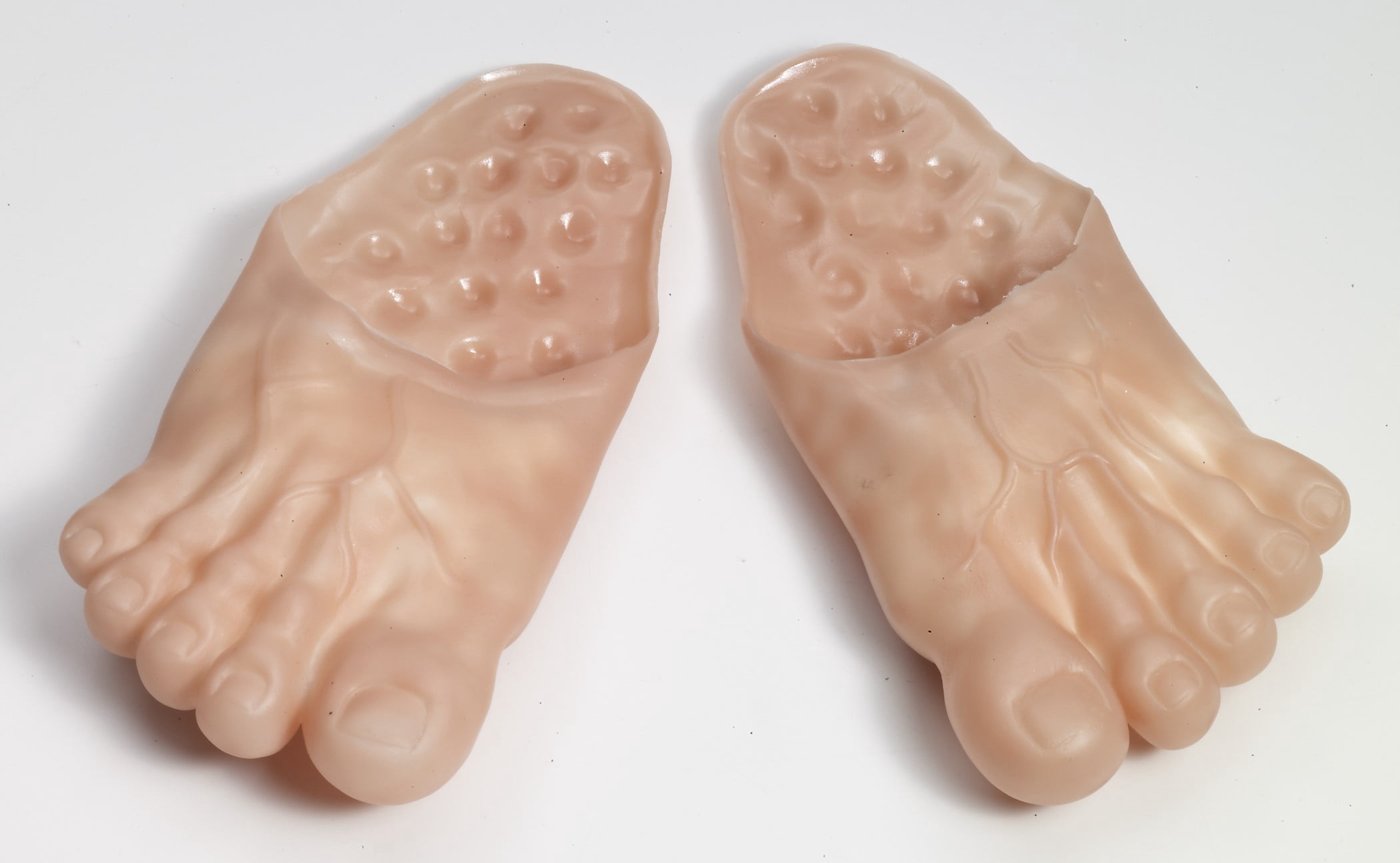 Anso Halloween Caveman Slippers - Latex Bigfoot Shoes, Novelty Costume Footwear For Parties
