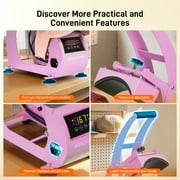 Hat Heat Press Machine,GOCHIFIX Manual Hat Heat Press with 2pcs Interchangeable Platens for Caps Hats T-Shirts and HTV Iron On and Sublimation Projects,Pink