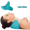 thumbnail image 2 of Neck Shoulder Stretcher Relaxer Massage Pillow Cervical Chiropractic Traction Device For Pain Relief Cervical Spine Alignment, 2 of 5