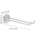 thumbnail image 4 of 4PCS Pegboard Hooks Garage Work Shop Storage Display Rack Steel Hanging Tool, 4 of 9