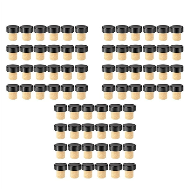 Tapones de Corcho de 72 Piezas Tapones de Corcho Tapones de Degustación Tapones de Vino En Forma de T con Tapón de Botella de Vino de Madera Superior Tapones de Botella