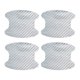 thumbnail image 2 of 4 Piezas Protectora de Manija, de Fibra de Carbono, Pintura, para Protección de Manillares, Universal, para Puerta de Coche, - Plata Plata 4PCS, 2 of 8