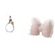 thumbnail image 1 of Estatua de niña,Estatuas de mujeres y niñas,figuritas decorativas elegantes,Cojín con lazo bonito,Almohada con forma de lazo,bonito cojín decorativo con lazo,Funda de almohada con lazo, 1 of 8
