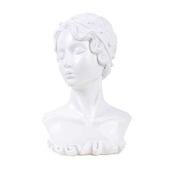 Resin Bust Mannequin for Necklace Earring Pendant Display Jewelry Stand Organizer Home Decoration Photography Props