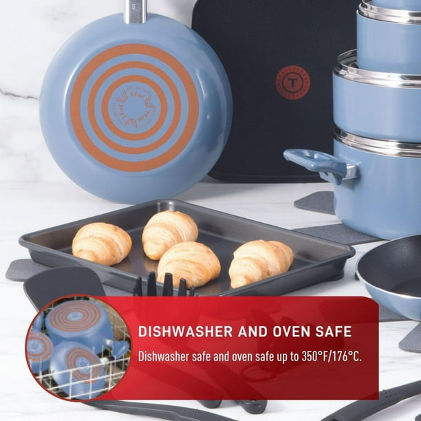 T-fal Kitchen Solutions, 22-Piece Recycled Aluminum Non-Stick