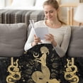 thumbnail image 3 of Capricorn Gifts, Capricornus Zodiac Blanket 60"X50", Capricornus Zodiac Gifts for Women Moon Constellation Throw Blanket Astrology Decor Witchy Capricornus Birthday Gifts Gothic Soft Blanket, 3 of 6