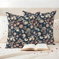 thumbnail image 3 of Coastal Shell Starfish Outdoor Waterproof Pillow Covers, Vintage Ocean Summer Seaside Decorative Square Throw Pillowcase Sofa Cushion Sham for Patio/Couch/Chair, 20"x20" 2 Pack, 3 of 8