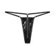 thumbnail image 4 of Lencería de látex de charol para mujer, ropa interior con efecto mojado, entrepierna con cremallera, espalda en T, tangas, cintura baja brillante, bragas abiertas en el trasero, 4 of 5